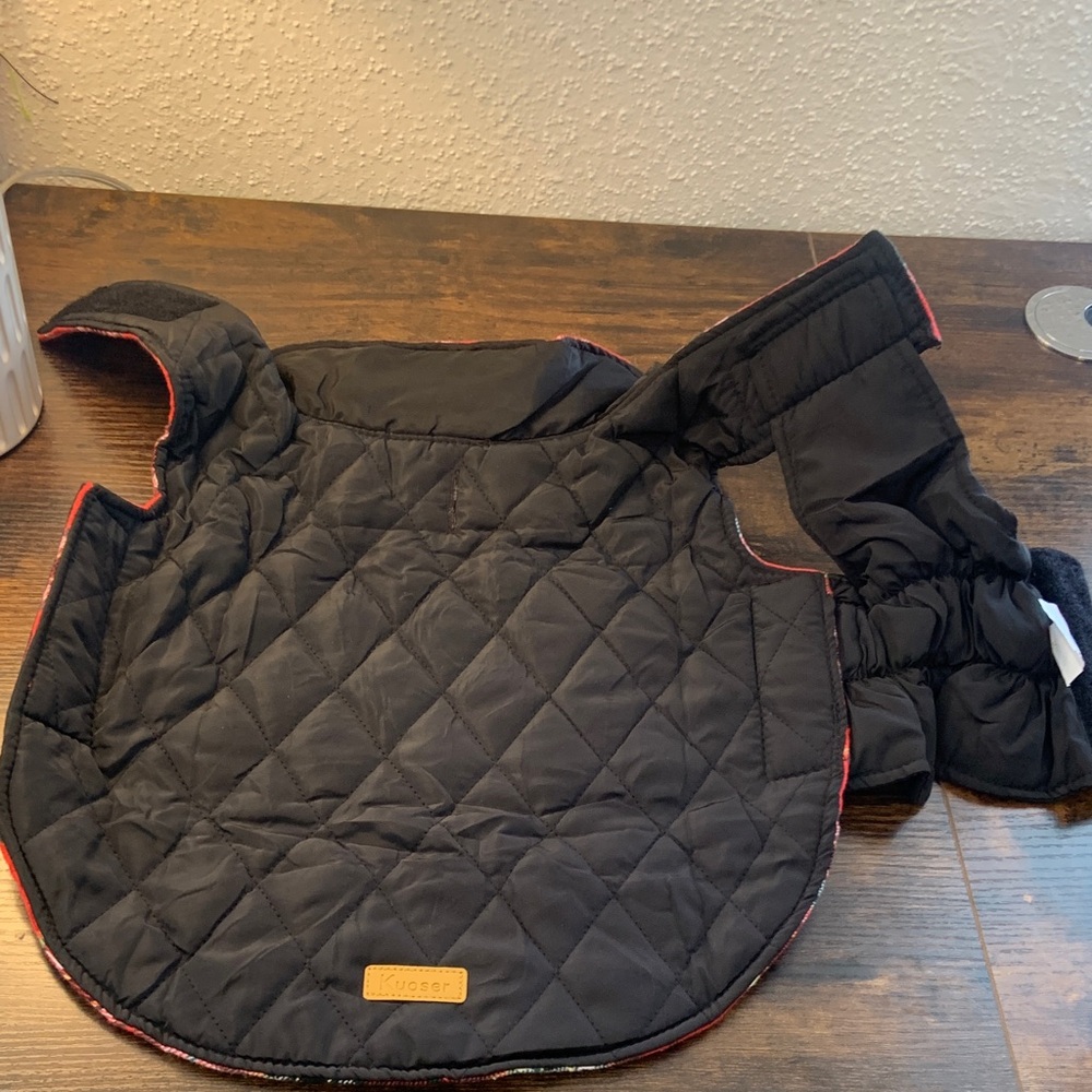 Red Plaid Dog Coat - Picture 5 of 7